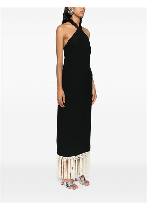 Black halterneck midi dress Taller Marmo - women TALLER MARMO | TMPF2426133